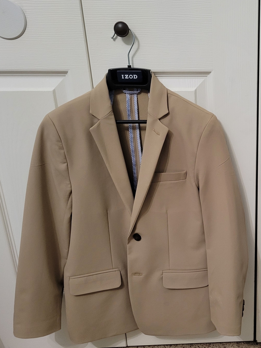 Izod Boys 14R Beige Single-Breasted Sport Coat